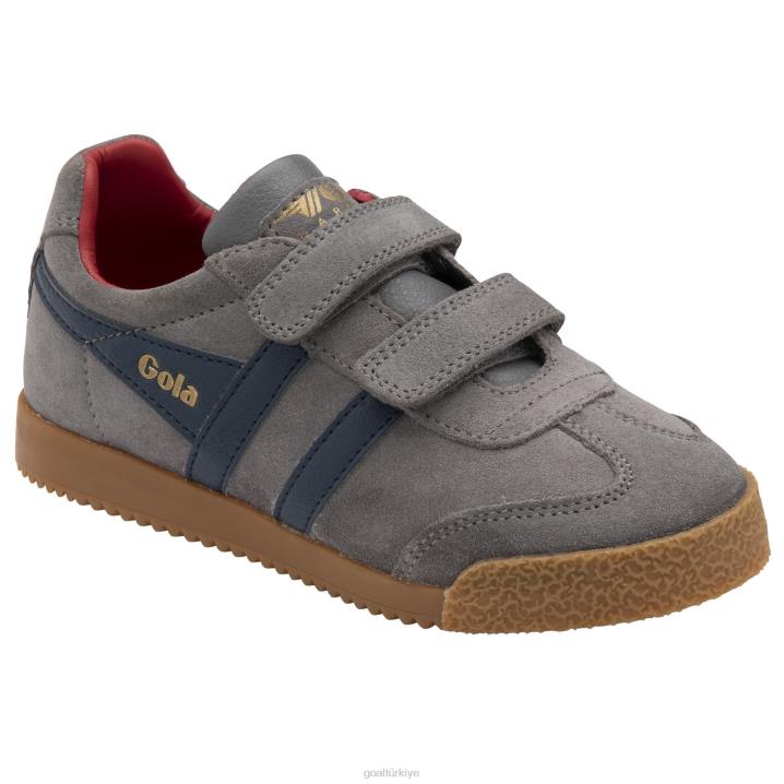 ayakkabı Z2PF697 çocuklar Gola klasik harrier kayış spor ayakkabı dişbudak/lacivert/koyu kırmızı