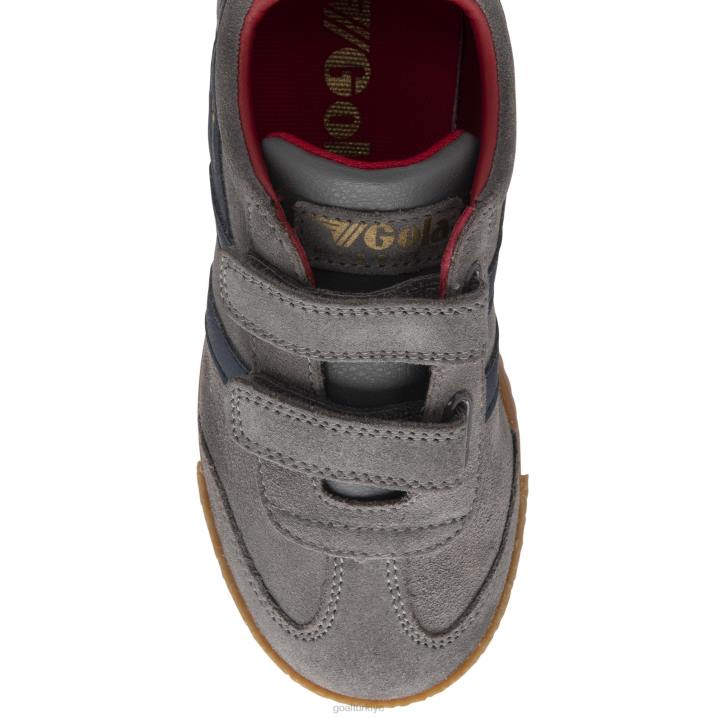 ayakkabı Z2PF697 çocuklar Gola klasik harrier kayış spor ayakkabı dişbudak/lacivert/koyu kırmızı