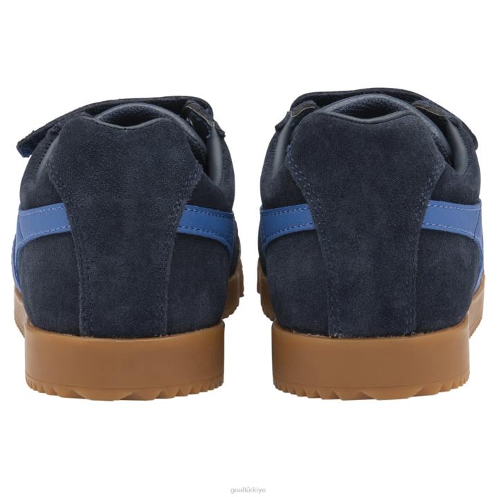 ayakkabı Z2PF698 çocuklar Gola klasik harrier kayış spor ayakkabı lacivert/safir