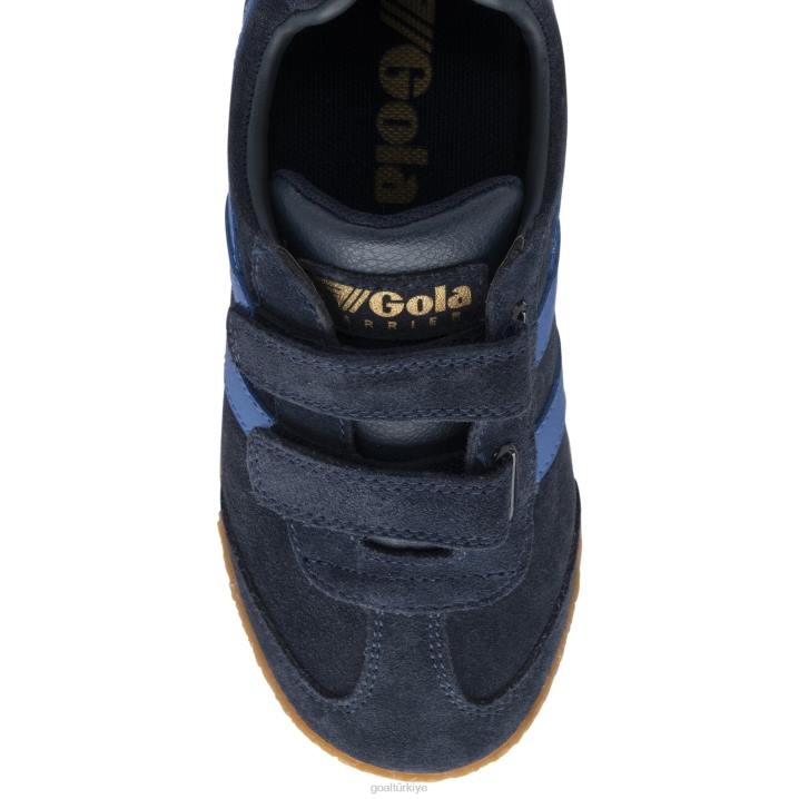 ayakkabı Z2PF698 çocuklar Gola klasik harrier kayış spor ayakkabı lacivert/safir