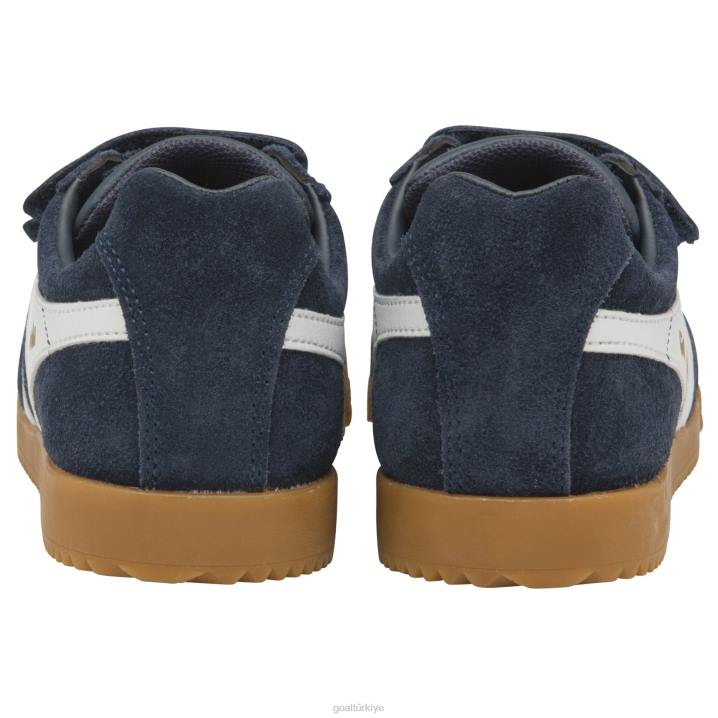 ayakkabı Z2PF700 çocuklar Gola klasik harrier kayış spor ayakkabı lacivert/beyaz