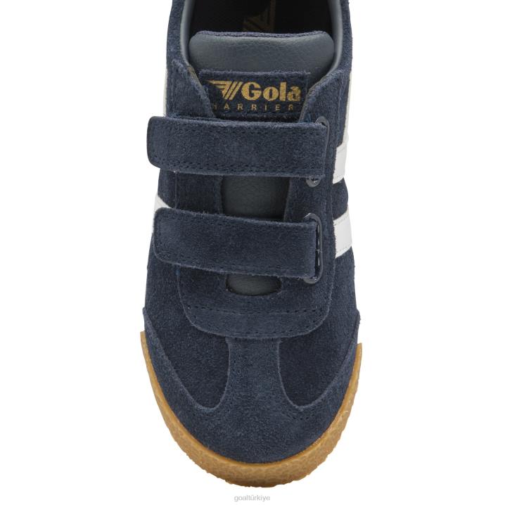 ayakkabı Z2PF700 çocuklar Gola klasik harrier kayış spor ayakkabı lacivert/beyaz