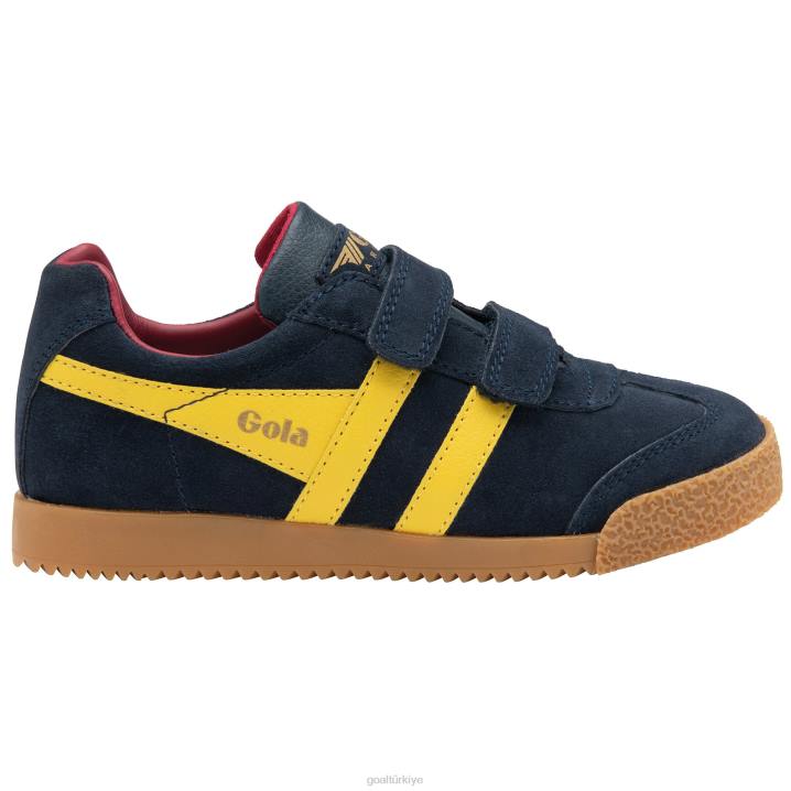 ayakkabı Z2PF702 çocuklar Gola klasik harrier kayış spor ayakkabı lacivert/güneş/kırmızı