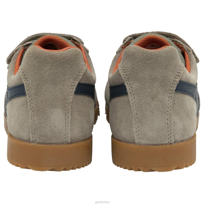 ayakkabı Z2PF705 çocuklar Gola klasik harrier kayış spor ayakkabı gergedan/lacivert/karamsar turuncu