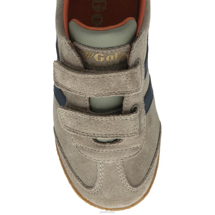 ayakkabı Z2PF705 çocuklar Gola klasik harrier kayış spor ayakkabı gergedan/lacivert/karamsar turuncu