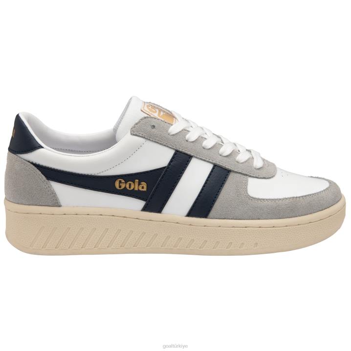 ayakkabı Z2PF136 erkekler Gola klasik grandslam dörtgen spor ayakkabı beyaz/açık gri/lacivert