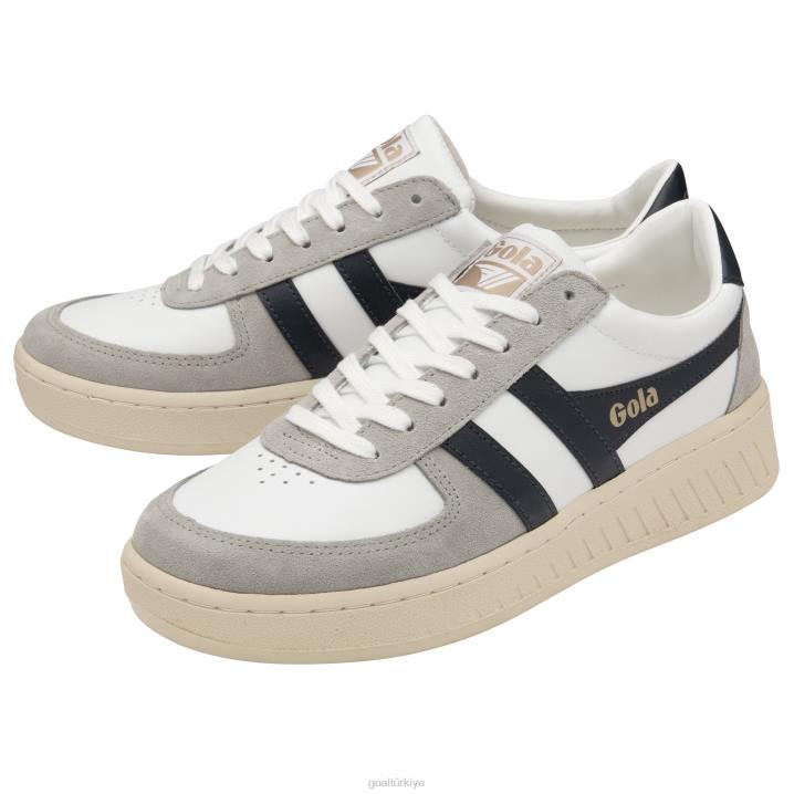ayakkabı Z2PF136 erkekler Gola klasik grandslam dörtgen spor ayakkabı beyaz/açık gri/lacivert