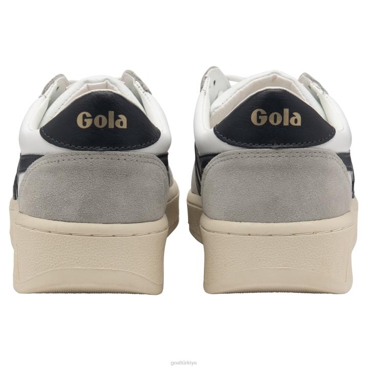 ayakkabı Z2PF136 erkekler Gola klasik grandslam dörtgen spor ayakkabı beyaz/açık gri/lacivert