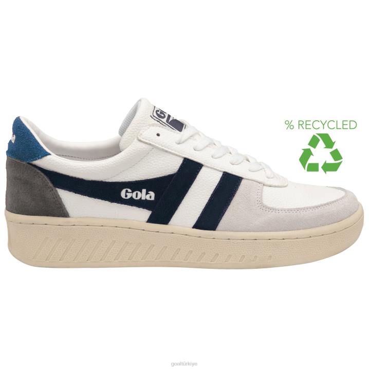 ayakkabı Z2PF137 erkekler Gola klasik grandslam trident spor ayakkabı beyaz/lacivert/deniz mavisi
