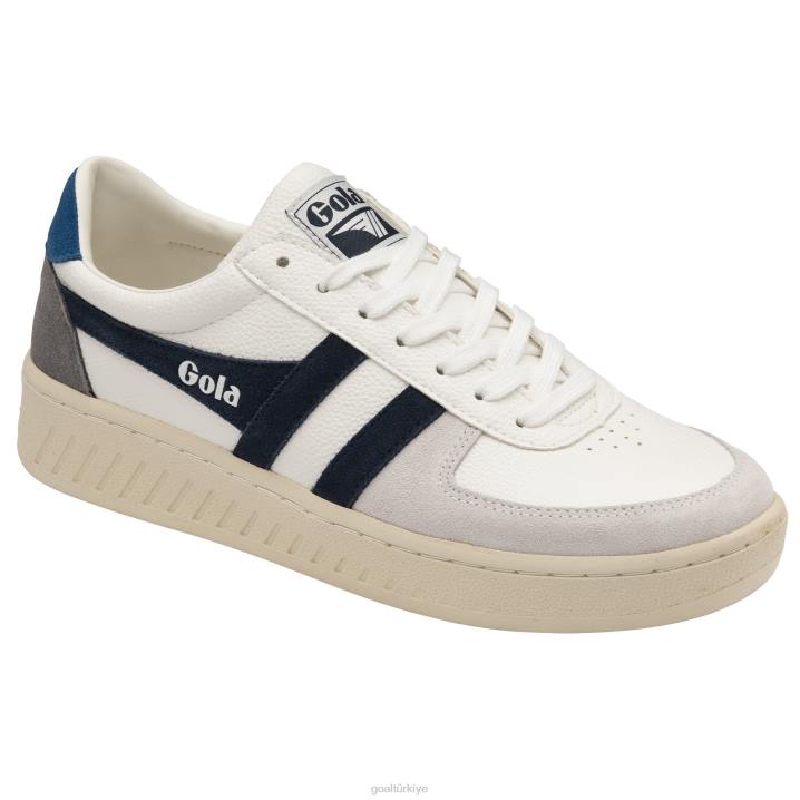 ayakkabı Z2PF137 erkekler Gola klasik grandslam trident spor ayakkabı beyaz/lacivert/deniz mavisi
