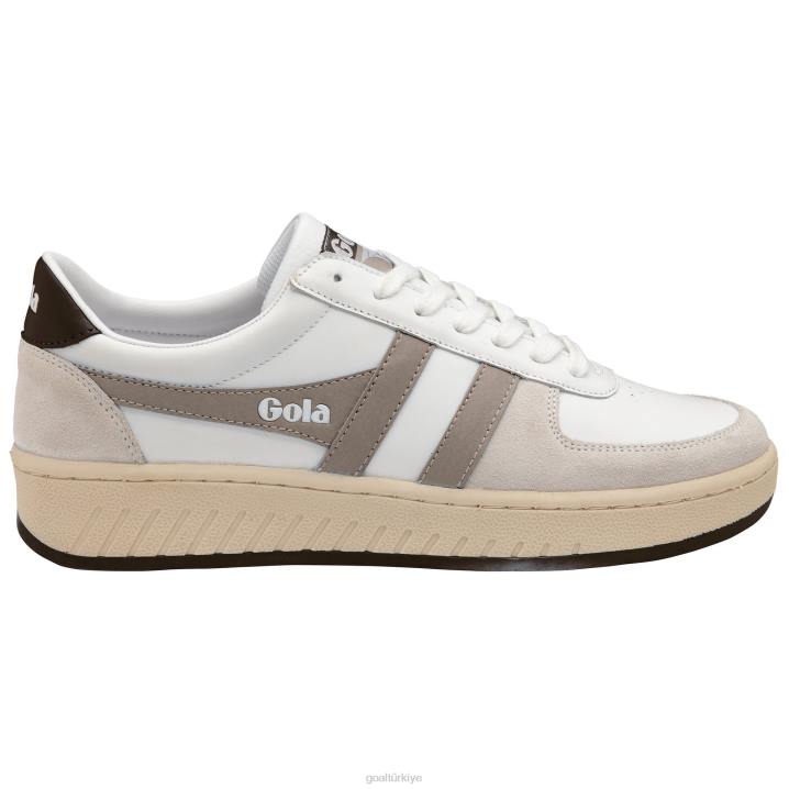 ayakkabı Z2PF138 erkekler Gola klasik grandslam klasik spor ayakkabı beyaz/gergedan/koyu kahverengi