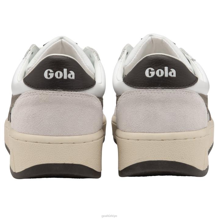 ayakkabı Z2PF138 erkekler Gola klasik grandslam klasik spor ayakkabı beyaz/gergedan/koyu kahverengi