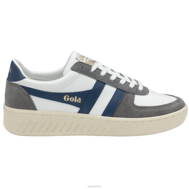 ayakkabı Z2PF152 erkekler Gola klasik grandslam dörtgen spor ayakkabı beyaz/kül/deniz mavisi/gölge