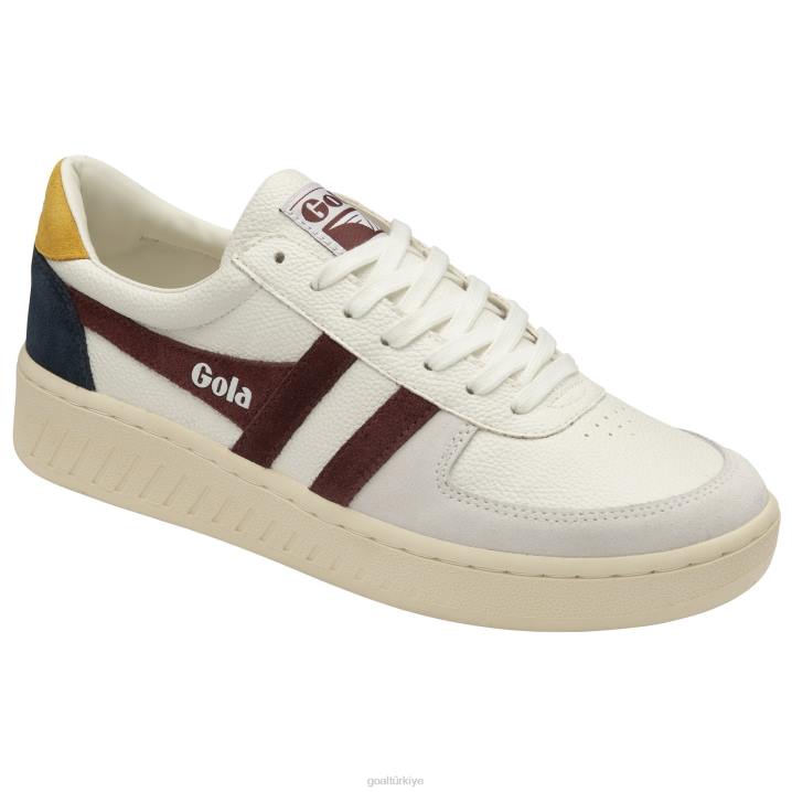 ayakkabı Z2PF154 erkekler Gola klasik grandslam trident spor ayakkabı beyaz/bordo/güneş