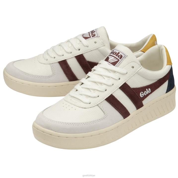 ayakkabı Z2PF154 erkekler Gola klasik grandslam trident spor ayakkabı beyaz/bordo/güneş
