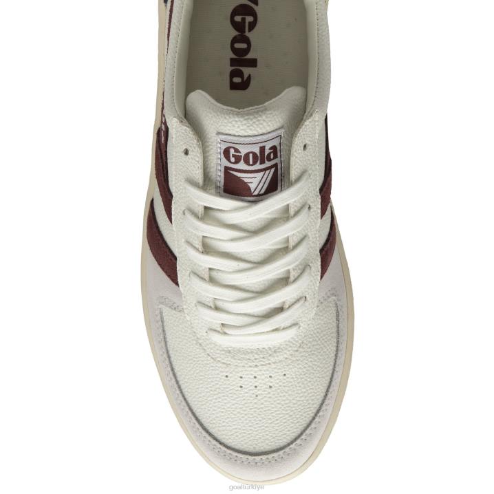 ayakkabı Z2PF154 erkekler Gola klasik grandslam trident spor ayakkabı beyaz/bordo/güneş