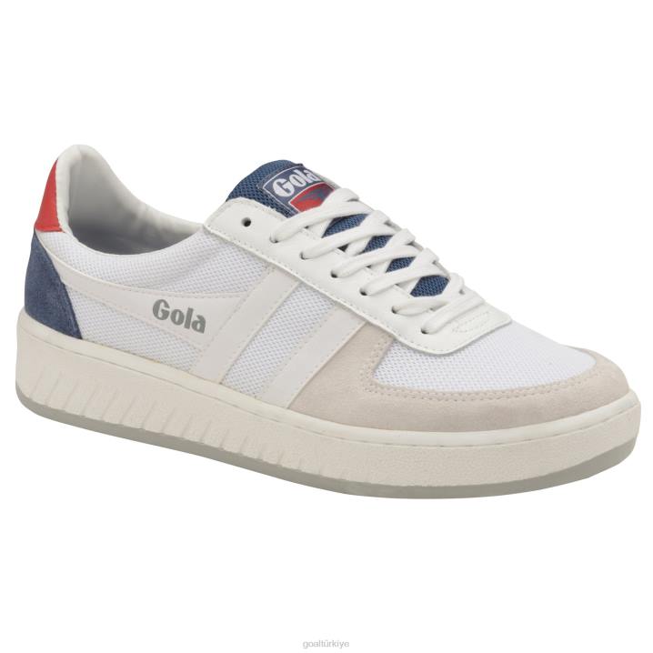 ayakkabı Z2PF187 erkekler Gola klasik grandslam örgü spor ayakkabı beyaz/baltık/kırmızı