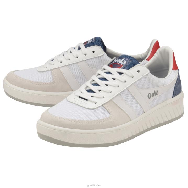 ayakkabı Z2PF187 erkekler Gola klasik grandslam örgü spor ayakkabı beyaz/baltık/kırmızı
