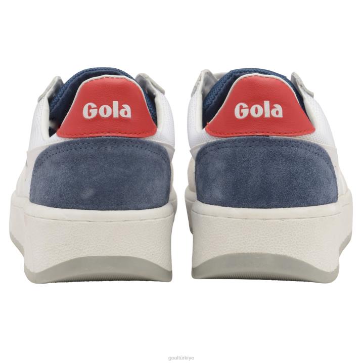 ayakkabı Z2PF187 erkekler Gola klasik grandslam örgü spor ayakkabı beyaz/baltık/kırmızı