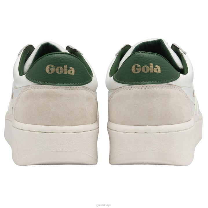 ayakkabı Z2PF188 erkekler Gola klasik grandslam klasik spor ayakkabı beyaz/koyu yeşil