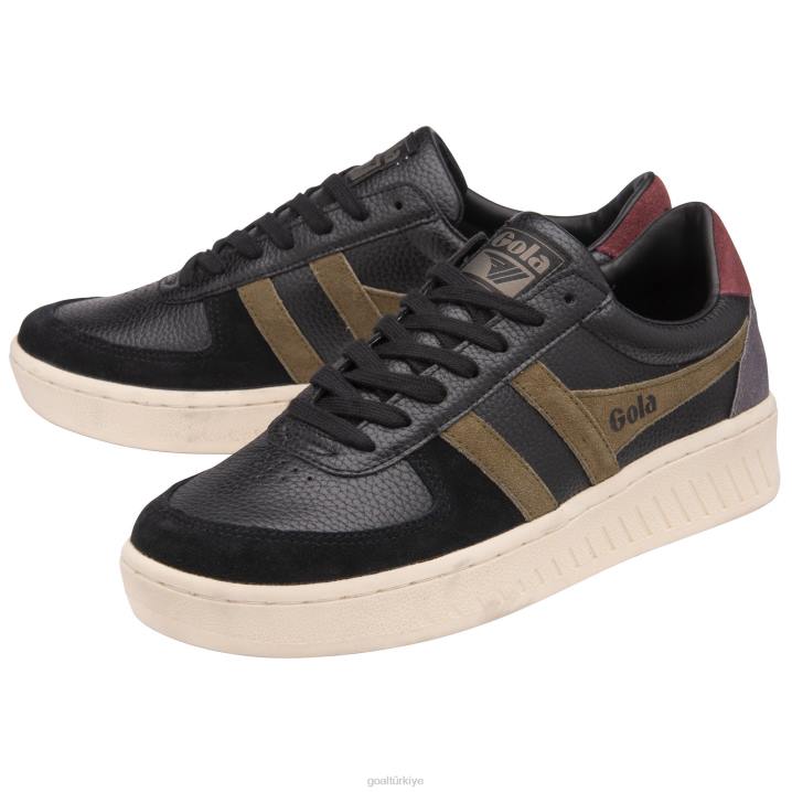 ayakkabı Z2PF192 erkekler Gola klasik grandslam trident spor ayakkabı siyah/haki/bordo