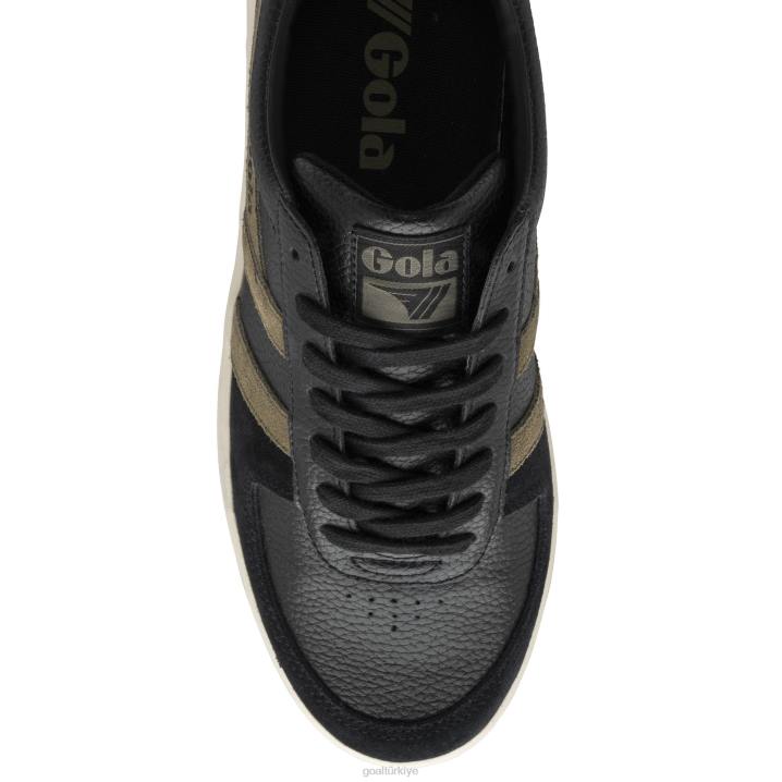 ayakkabı Z2PF193 erkekler Gola klasik grandslam trident spor ayakkabı siyah/gergedan/karamsar turuncu