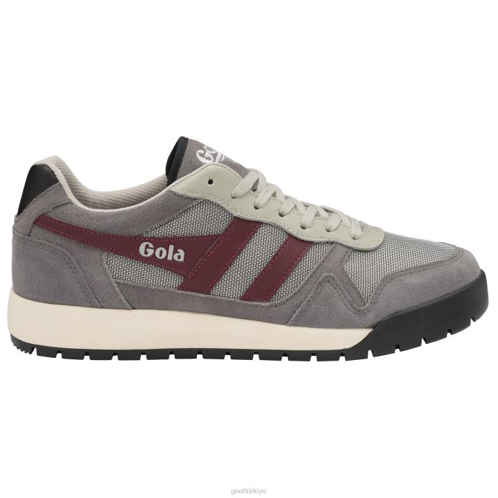 ayakkabı Z2PF122 erkekler Gola klasik trek düşük spor ayakkabı gri/bordo/siyah