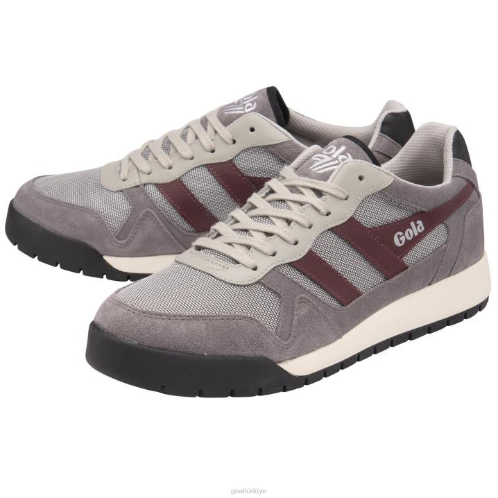 ayakkabı Z2PF122 erkekler Gola klasik trek düşük spor ayakkabı gri/bordo/siyah