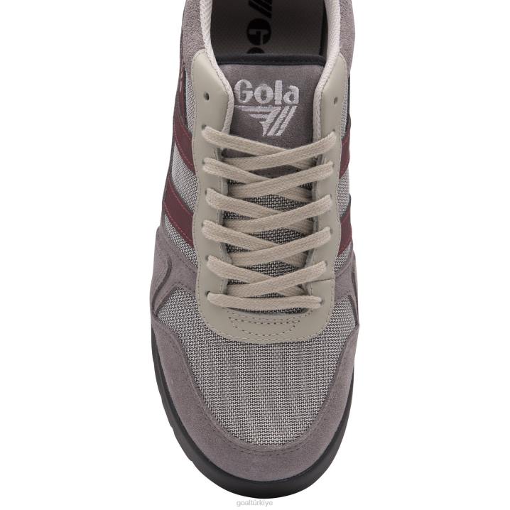 ayakkabı Z2PF122 erkekler Gola klasik trek düşük spor ayakkabı gri/bordo/siyah