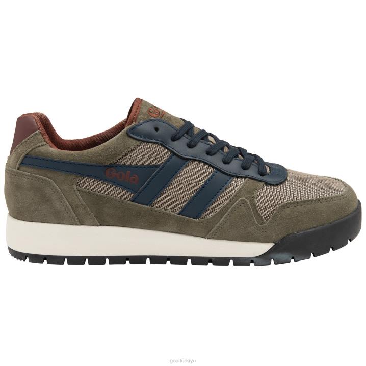 ayakkabı Z2PF123 erkekler Gola klasik trek düşük spor ayakkabı haki/lacivert/bordo