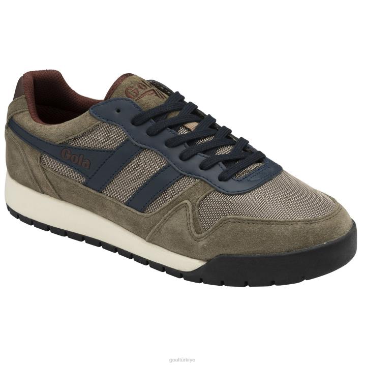 ayakkabı Z2PF123 erkekler Gola klasik trek düşük spor ayakkabı haki/lacivert/bordo