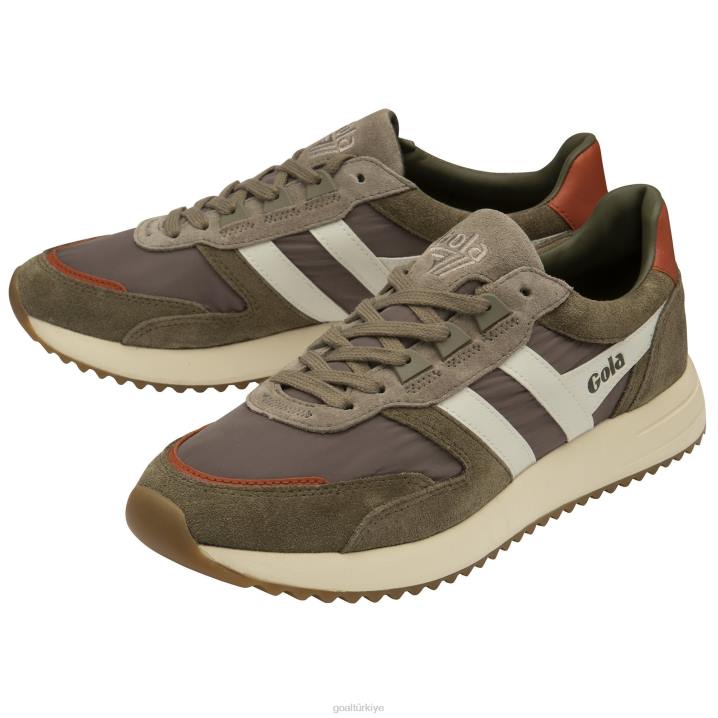 ayakkabı Z2PF15 erkekler Gola klasik chicago spor ayakkabı gergedan/haki/kırık beyaz