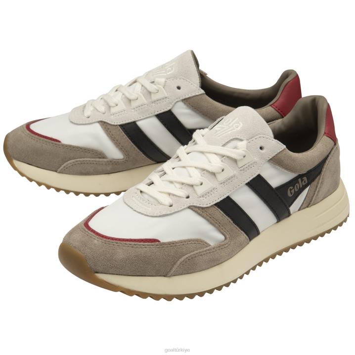 ayakkabı Z2PF16 erkekler Gola klasik chicago spor ayakkabı kırık beyaz/gergedan/siyah