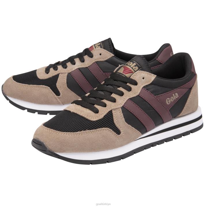 ayakkabı Z2PF22 erkekler Gola klasik daytona spor ayakkabı 1 siyah/gergedan/bordo