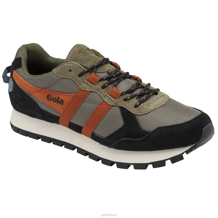 ayakkabı Z2PF231 erkekler Gola klasik irtifa spor ayakkabıları haki/siyah/karamsar turuncu