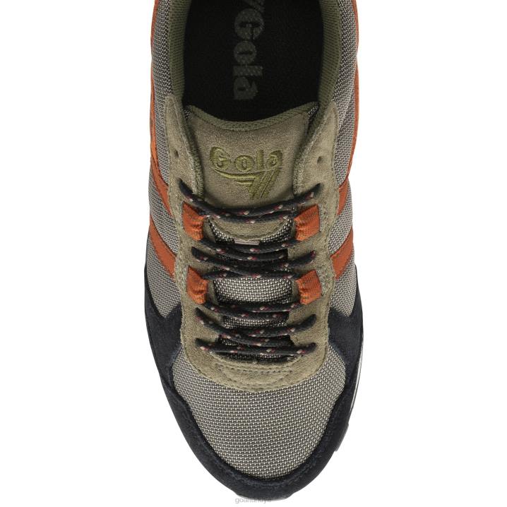 ayakkabı Z2PF231 erkekler Gola klasik irtifa spor ayakkabıları haki/siyah/karamsar turuncu