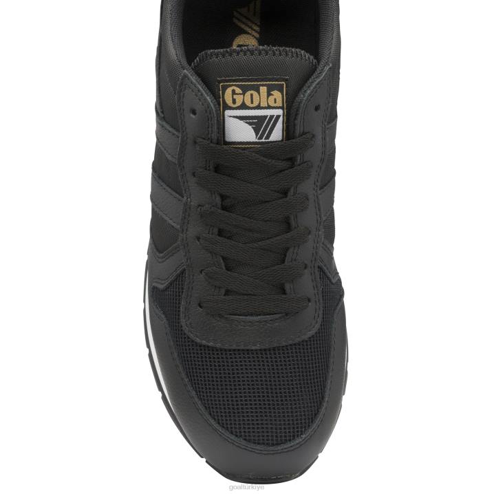 ayakkabı Z2PF27 erkekler Gola klasik daytona deri spor ayakkabı siyah