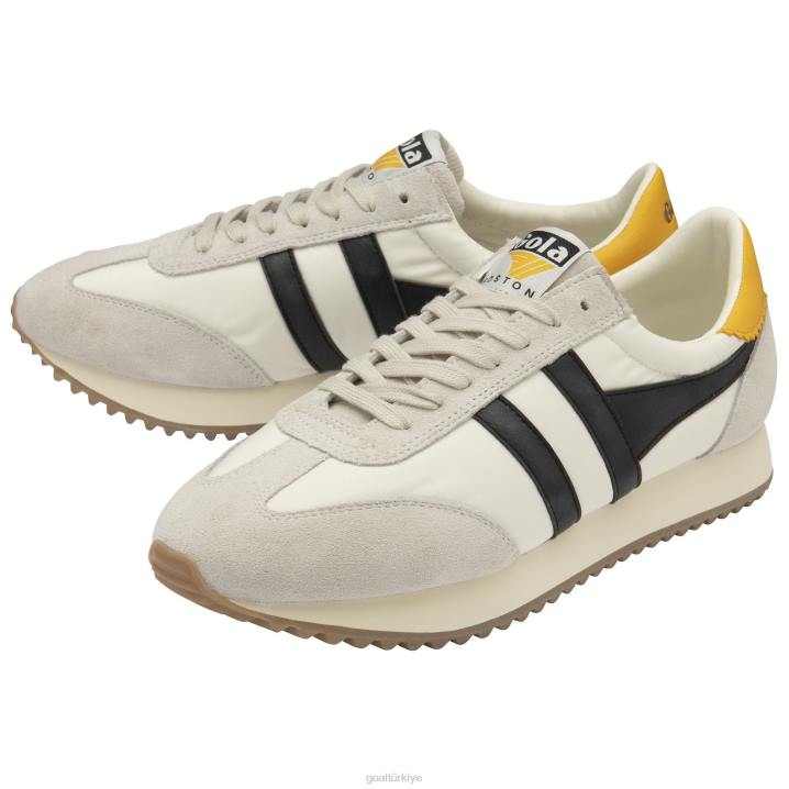 ayakkabı Z2PF29 erkekler Gola klasik boston \'78 spor ayakkabı kırık beyaz/siyah/güneş