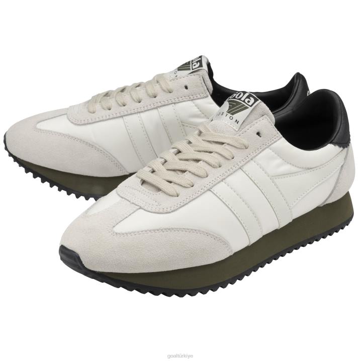 ayakkabı Z2PF30 erkekler Gola klasik boston \'78 spor ayakkabı kırık beyaz/haki/siyah