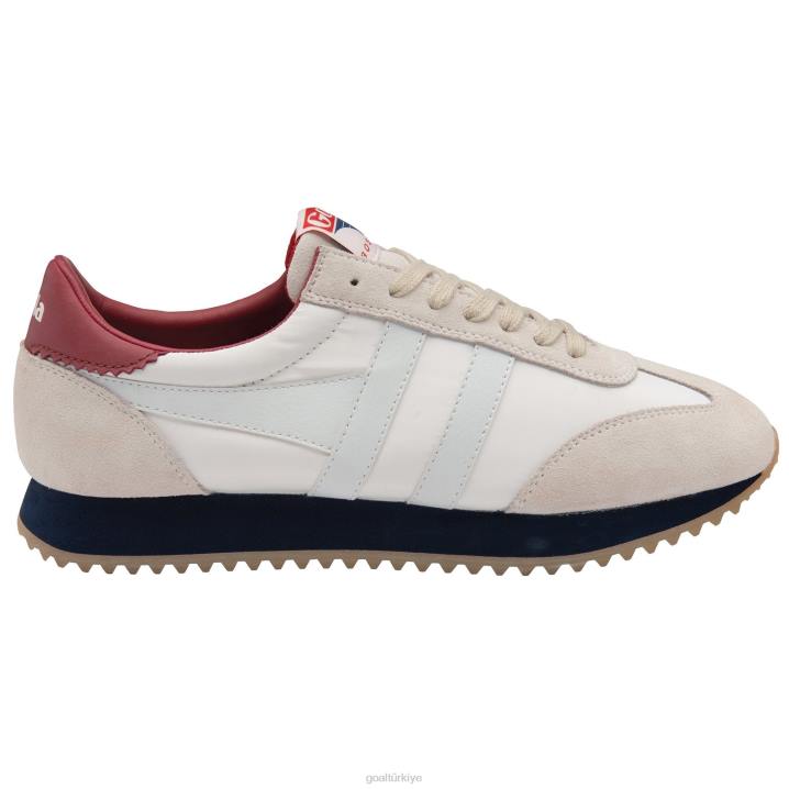 ayakkabı Z2PF31 erkekler Gola klasik boston '78 spor ayakkabı kırık beyaz/lacivert/koyu kırmızı