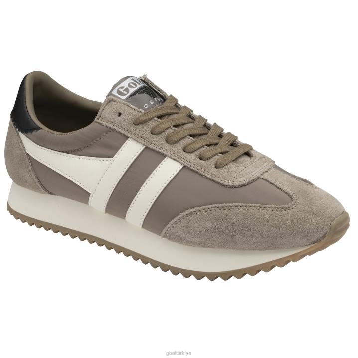 ayakkabı Z2PF36 erkekler Gola klasik boston \'78 spor ayakkabı gergedan/kırık beyaz/siyah