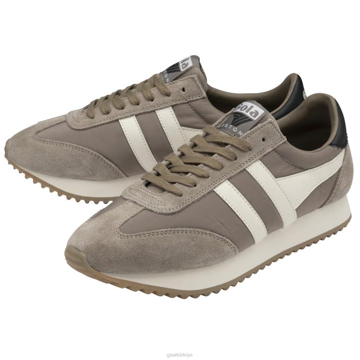 ayakkabı Z2PF36 erkekler Gola klasik boston \'78 spor ayakkabı gergedan/kırık beyaz/siyah