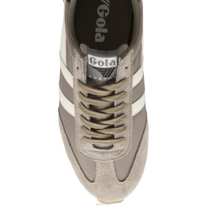 ayakkabı Z2PF36 erkekler Gola klasik boston \'78 spor ayakkabı gergedan/kırık beyaz/siyah