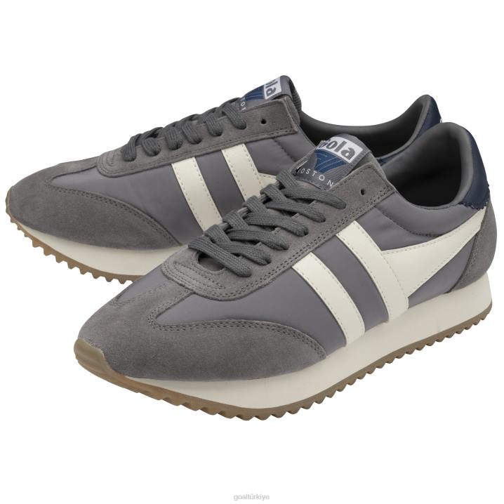ayakkabı Z2PF37 erkekler Gola klasik boston \'78 spor ayakkabı kül/kırık beyaz/lacivert