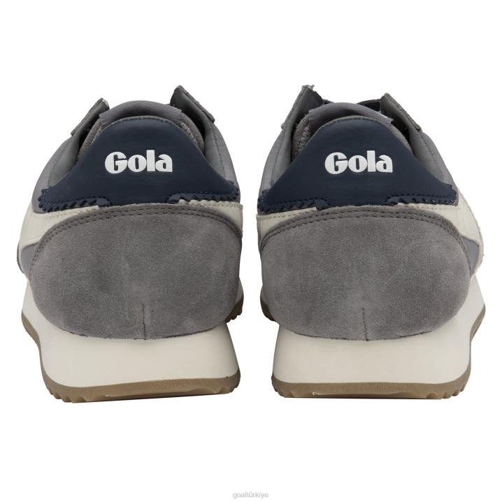 ayakkabı Z2PF37 erkekler Gola klasik boston \'78 spor ayakkabı kül/kırık beyaz/lacivert