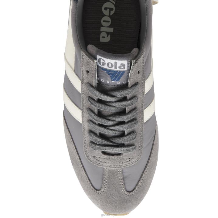ayakkabı Z2PF37 erkekler Gola klasik boston \'78 spor ayakkabı kül/kırık beyaz/lacivert
