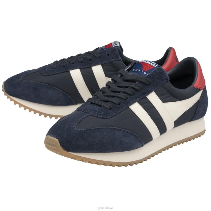 ayakkabı Z2PF38 erkekler Gola klasik boston \'78 spor ayakkabı lacivert/kırık beyaz/koyu kırmızı