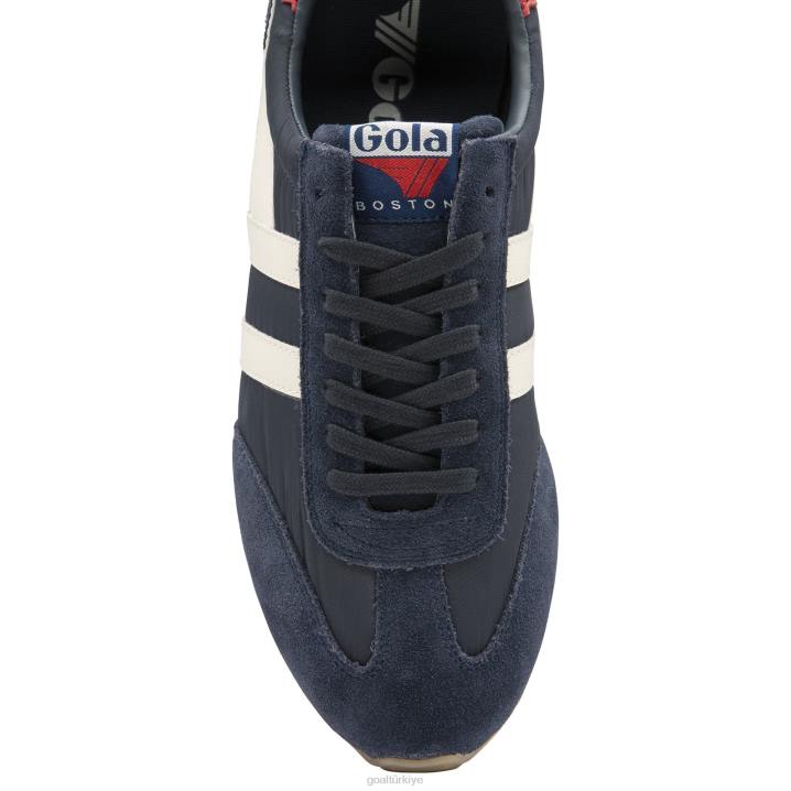 ayakkabı Z2PF38 erkekler Gola klasik boston \'78 spor ayakkabı lacivert/kırık beyaz/koyu kırmızı