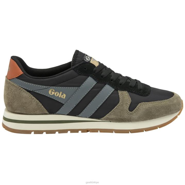 ayakkabı Z2PF43 erkekler Gola klasik daytona oluk spor ayakkabı siyah/haki/gölge