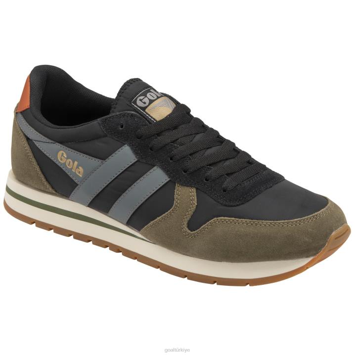 ayakkabı Z2PF43 erkekler Gola klasik daytona oluk spor ayakkabı siyah/haki/gölge